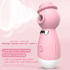 Discreet Clit Nipples Sucker Vibrator with 12 Deep Powerful Modes Rose Toy Sucking Massager Clitoral Stimulator Flirtation Foreplay Adult Compact Sex Toy Non-embarrassed Gift for Women Girlfriend Wife