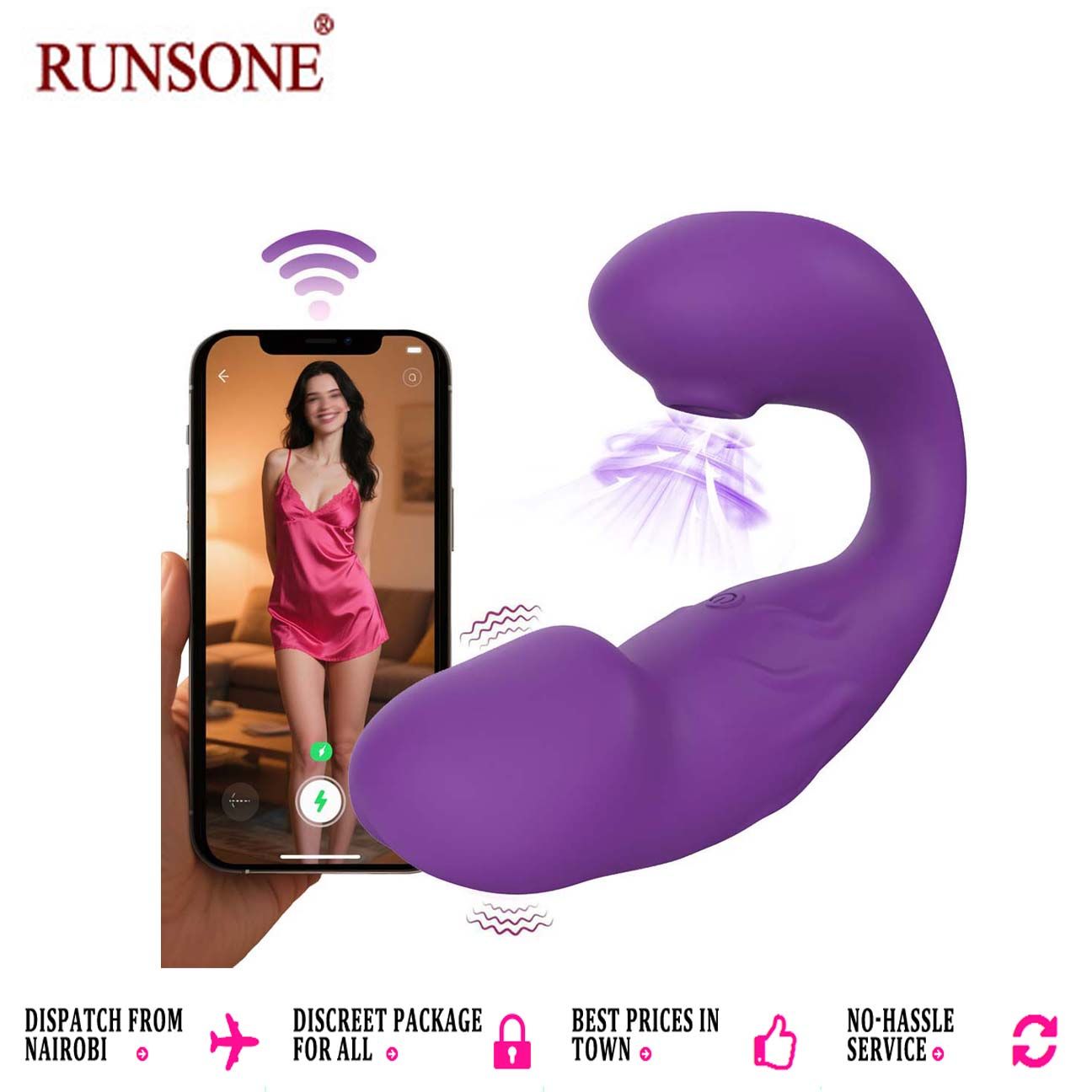 Wearable Dildo APP Sucking Vibrator Remote Control 9 Modes of Clitoral Sucker G Spot Vibrating Stimulator Anal Butt Plug Rechargeble Waterproof Adult Foreplay Sex Toy for Couples Women Lesbian Solo