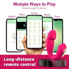 Wearable Dildo APP Sucking Vibrator Remote Control 9 Modes of Clitoral Sucker G Spot Vibrating Stimulator Anal Butt Plug Rechargeble Waterproof Adult Foreplay Sex Toy for Couples Women Lesbian Solo