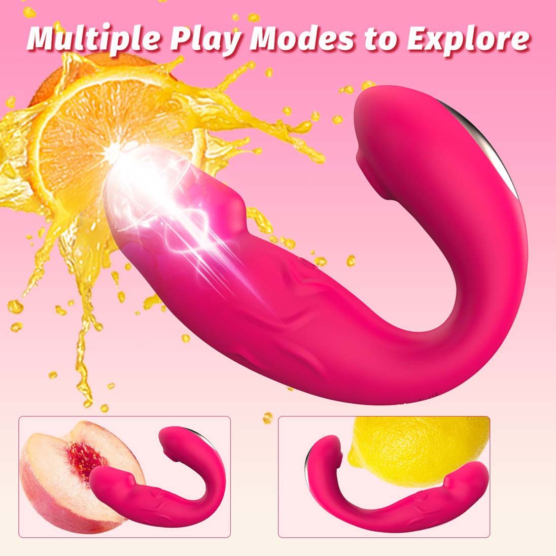 Wearable Dildo APP Sucking Vibrator Remote Control 9 Modes of Clitoral Sucker G Spot Vibrating Stimulator Anal Butt Plug Rechargeble Waterproof Adult Foreplay Sex Toy for Couples Women Lesbian Solo