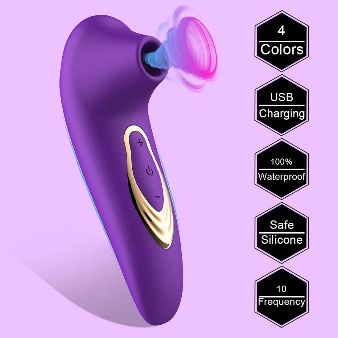 Women Handheld Sucking Vibrator Rose Sucker Mini Oral Stimulator Nipples Clit Stimulation Powerful Rechargeable 5 Sucking & Vibrating Modes Compact Adult Foreplay Sex Toy Gift For Girlfriend Wife