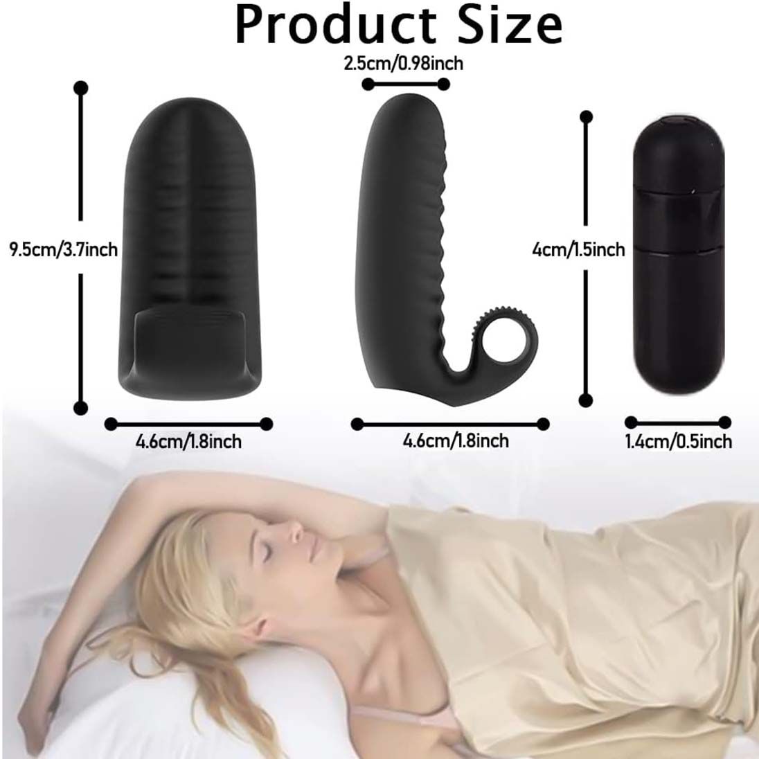 Compact Finger Vibrator 10 Vibrations Mini Bullet Sex Massager G Spot Clitoris Nipples Stimulator Vibrating Anal Clitoral Pleasure Game Tool Adult Love Solo Masturbation Toy for Women Female Couple