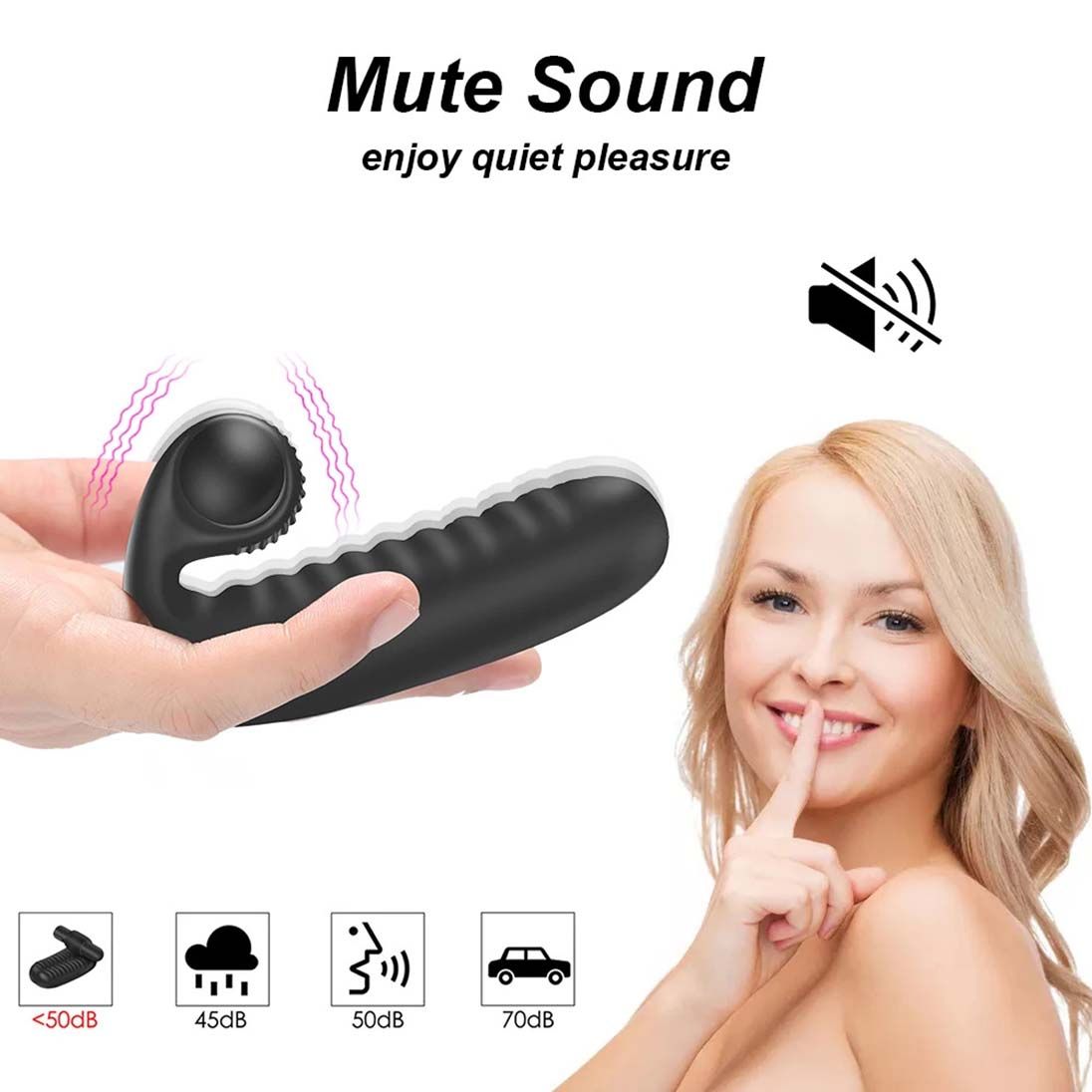Compact Finger Vibrator 10 Vibrations Mini Bullet Sex Massager G Spot Clitoris Nipples Stimulator Vibrating Anal Clitoral Pleasure Game Tool Adult Love Solo Masturbation Toy for Women Female Couple