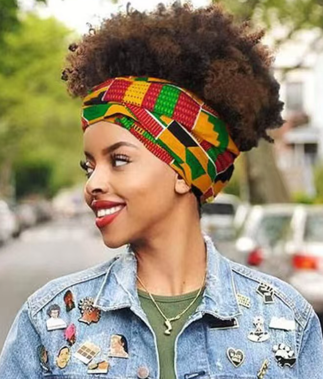2025 new headscarf wig young and fashionable small roll fluffy wig headband