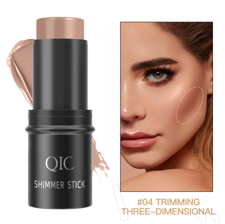 2025 Fashion Makeup QIC High light Brightening Shadow Stick 3D Face Priming Cream concealer powder blusher Cosmetic Stick High light Cosmetic Stick Dual purpose