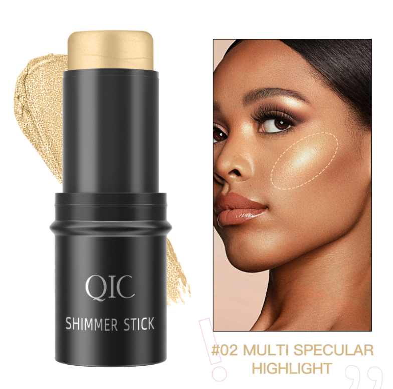 2025 Fashion Makeup QIC High light Brightening Shadow Stick 3D Face Priming Cream concealer powder blusher Cosmetic Stick High light Cosmetic Stick Dual purpose