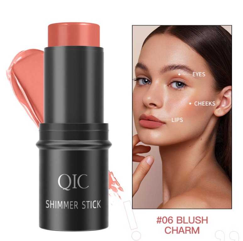 2025 Fashion Makeup QIC High light Brightening Shadow Stick 3D Face Priming Cream concealer powder blusher Cosmetic Stick High light Cosmetic Stick Dual purpose