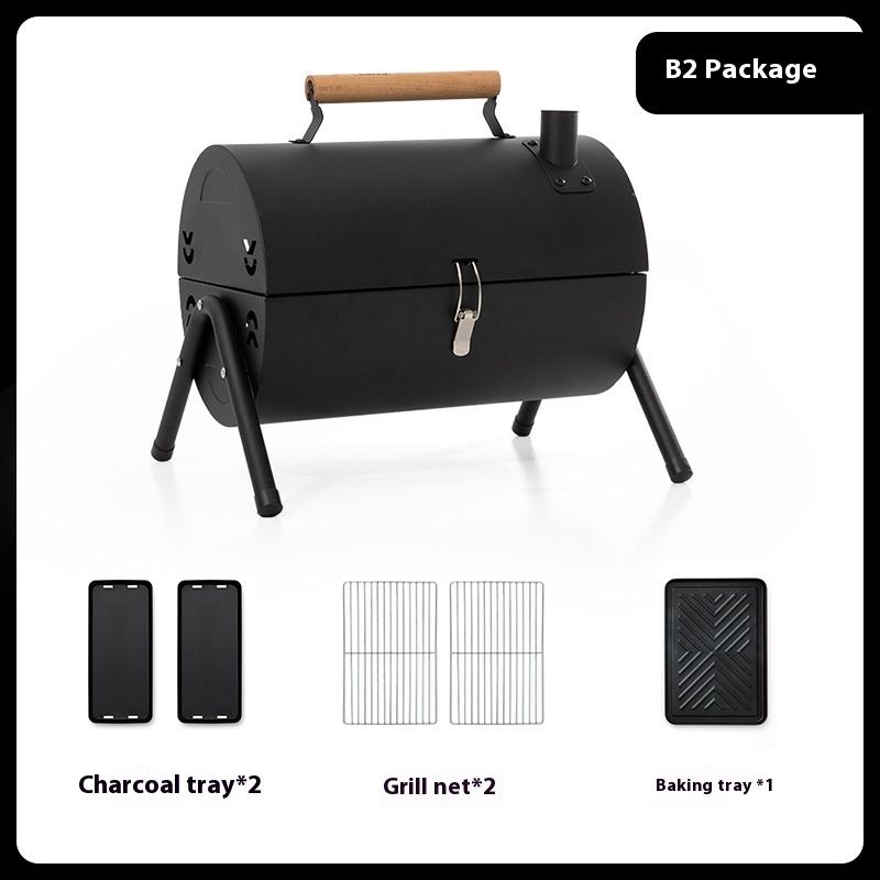 Barbeque oven outdoor portable fish oven charcoal oven domestic courtyard oven commercial hand-held chimney oven