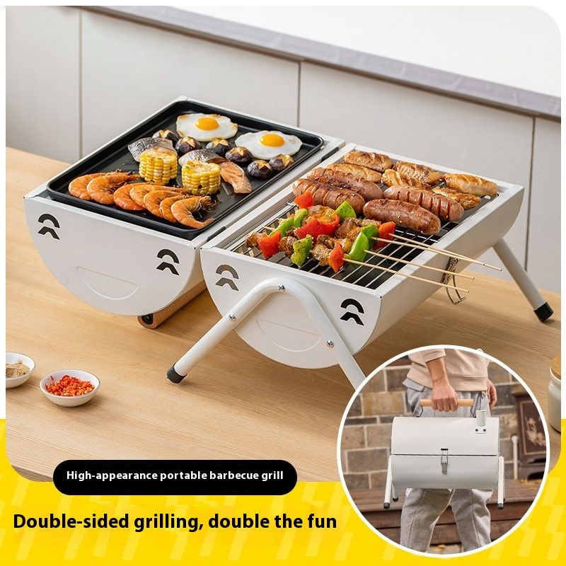 Barbeque oven outdoor portable fish oven charcoal oven domestic courtyard oven commercial hand-held chimney oven