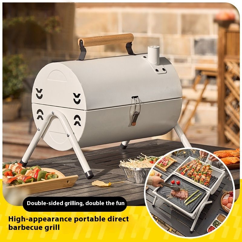 Barbeque oven outdoor portable fish oven charcoal oven domestic courtyard oven commercial hand-held chimney oven