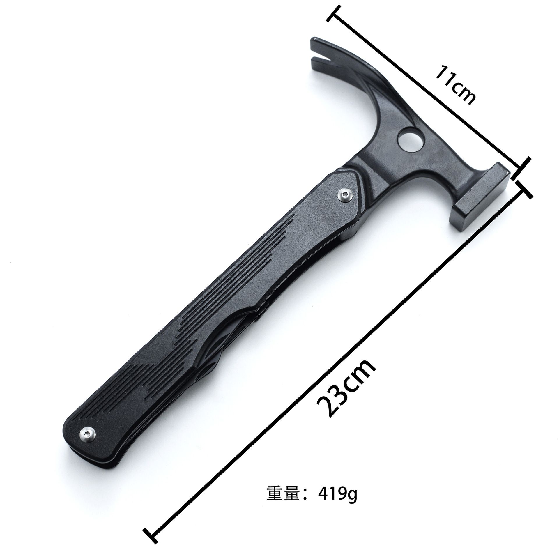 Multi-Functional Hammer – Multi-Tool Camping Tent Peg Hammer, Outdoor Survival Gear, Cast Iron Mallet, Campsite Hammer