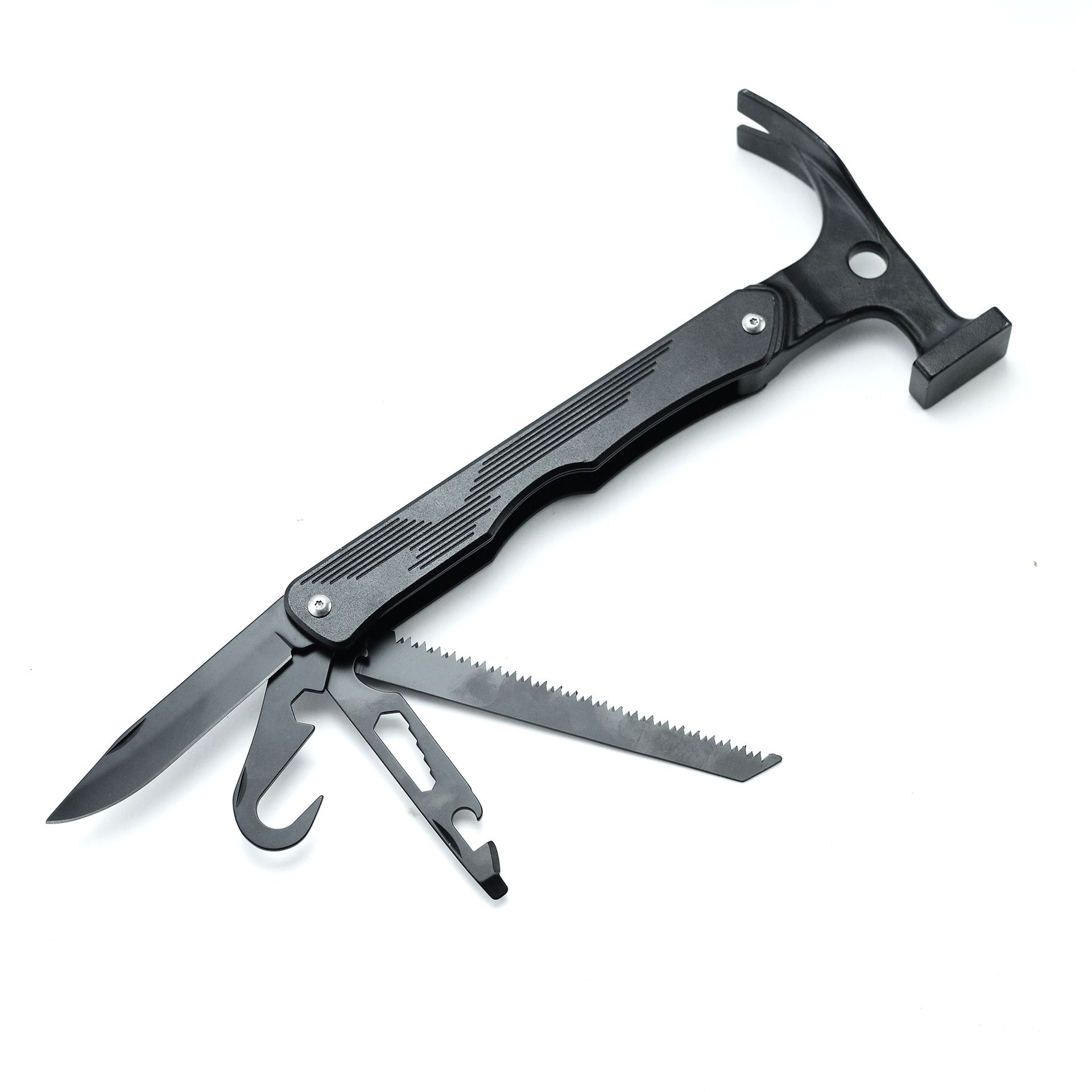 Multi-Functional Hammer – Multi-Tool Camping Tent Peg Hammer, Outdoor Survival Gear, Cast Iron Mallet, Campsite Hammer