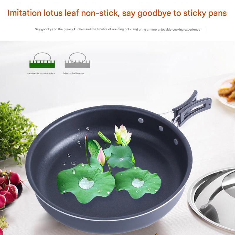 Mountain customer outdoor camping barbecue frying pan frying pan non-stick pan barbecue baking tray folding single pot