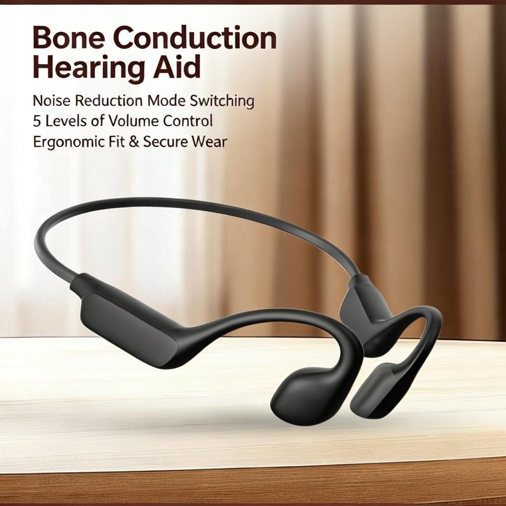 Xuan Yin New Bone Conduction Hearing Aid: Intelligent Noise Reduction, Long Battery Life, Ear-free & Rechargeable, Designed Specifically for the Elderly