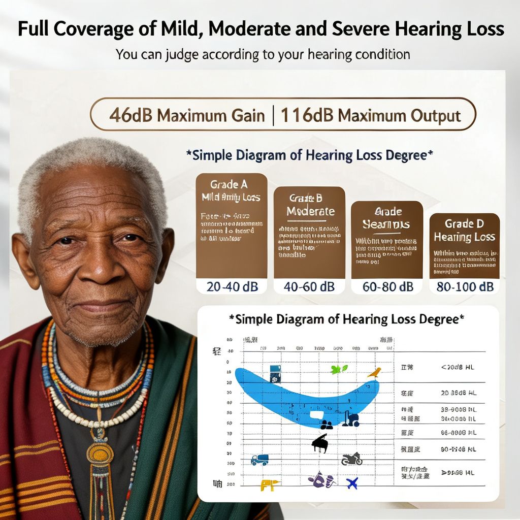 Xuanyin Hearing Aids: Smart Noise Reduction, App-Fitted In-Ear Hearing Aids with 64 Channels for Seniors, Cross-Border