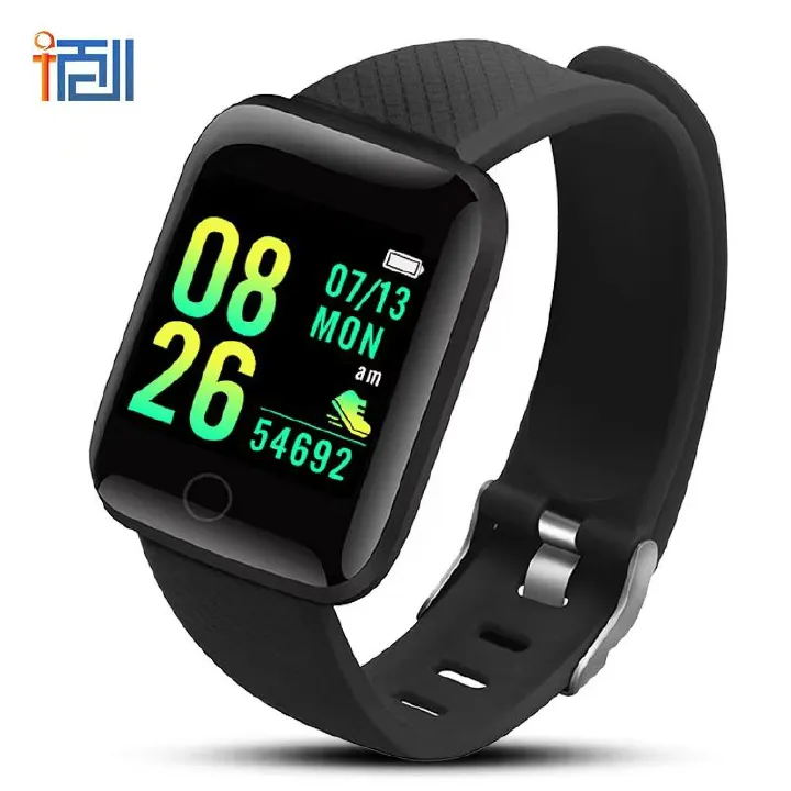 116 Plus Smart Watch Sports Watches Men Women DIY Face Bluetooth Call Outdoor Fitness Tracker Heart Rate Blood Monitor Running Riding Smartwatch Wristband For IOS Android