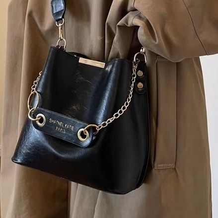 Women Handbag Lady Shoulder Bucket Tote Sling Crossbody Bags PU Leather Handbags Waterproof For Ladies Soft New Valentine's Day Christmas Birthday Gift