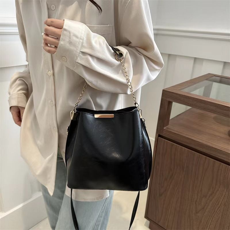 Women Handbag Lady Shoulder Bucket Tote Sling Crossbody Bags PU Leather Handbags Waterproof For Ladies Soft New Valentine's Day Christmas Birthday Gift