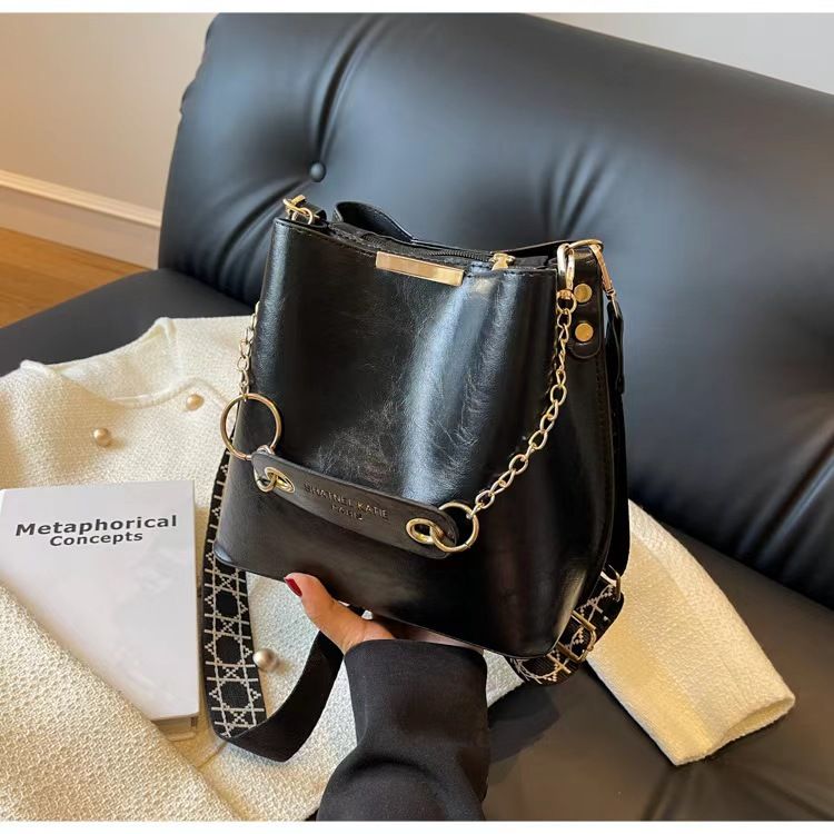 Women Handbag Lady Shoulder Bucket Tote Sling Crossbody Bags PU Leather Handbags Waterproof For Ladies Soft New Valentine's Day Christmas Birthday Gift