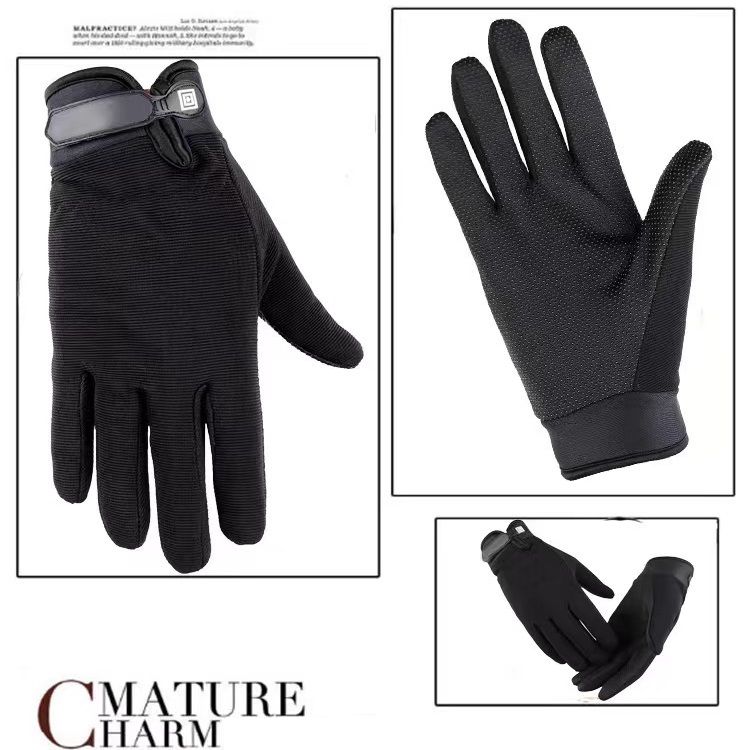 Men Gloves Touchscreen Motorcycle Training Shooting Hunting Hiking Camping Off-Road Climbing Police Cycling Sport Combat Fighting Warm Full finger Gloves For Sport Shooting