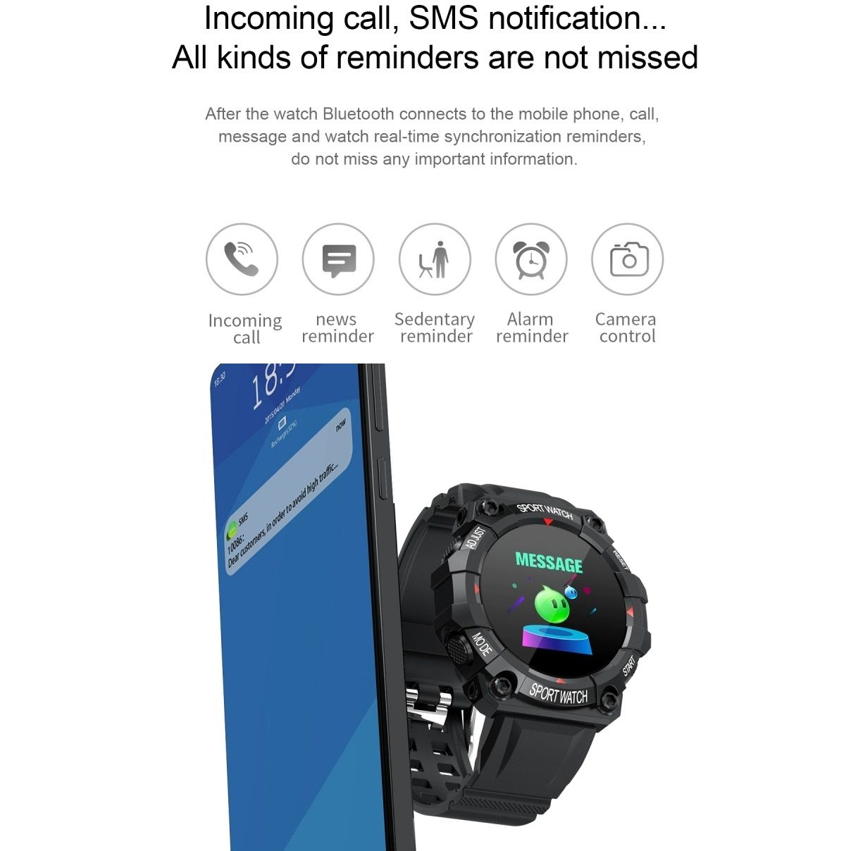 IP67 Waterproof Smart Watch Sports Watches Men Women DIY Face Bluetooth Call Outdoor Fitness Tracker Heart Rate Blood Monitor Running Riding Smartwatch For IOS Android