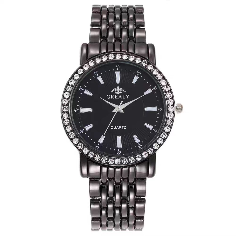 Grealy Men Watches Quartz Stainless Steel Band Men Wrist Watch Couples Watches Couple Watch Lovers Luxury Quartz Good Wristwatches Man Male Valentine's Day Christmas Birthday Gifts