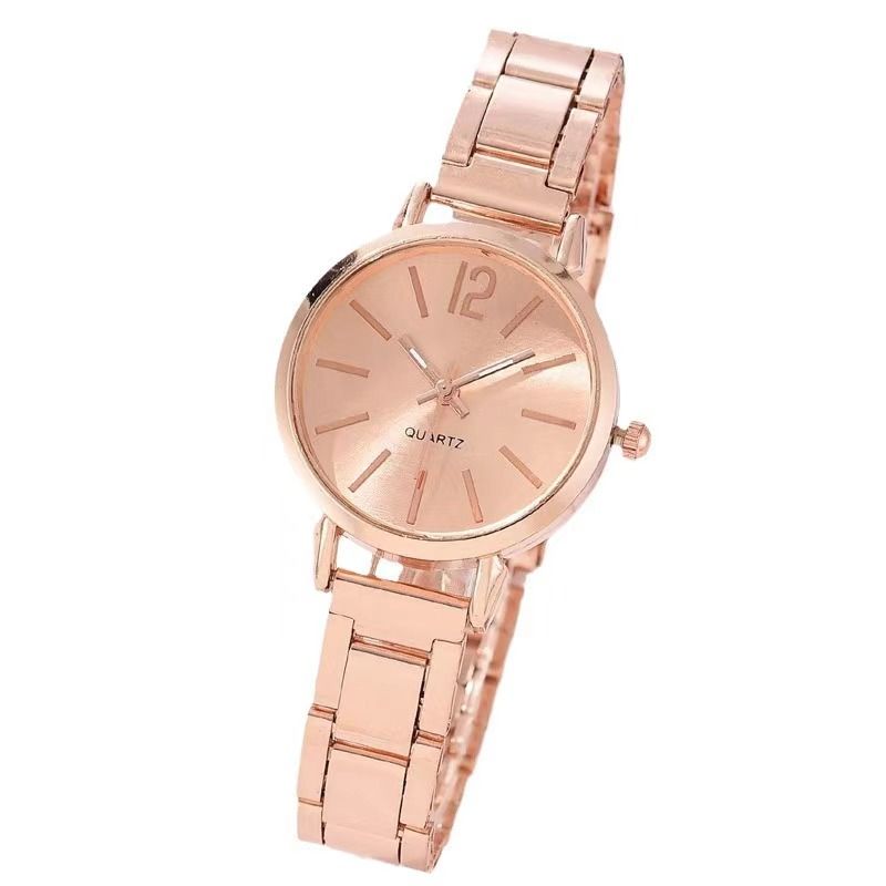 2pcs Stainless Steel Women Quartz Watches + LOVE Bracelet Set For Ladies Lady Watch Wristwatches Classic Fashion Female Watches Wrist Watch With Bracelet Bangle Jewelry Christmas Gifts