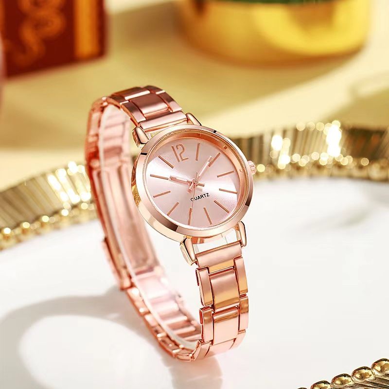 2pcs Stainless Steel Women Quartz Watches + LOVE Bracelet Set For Ladies Lady Watch Wristwatches Classic Fashion Female Watches Wrist Watch With Bracelet Bangle Jewelry Christmas Gifts