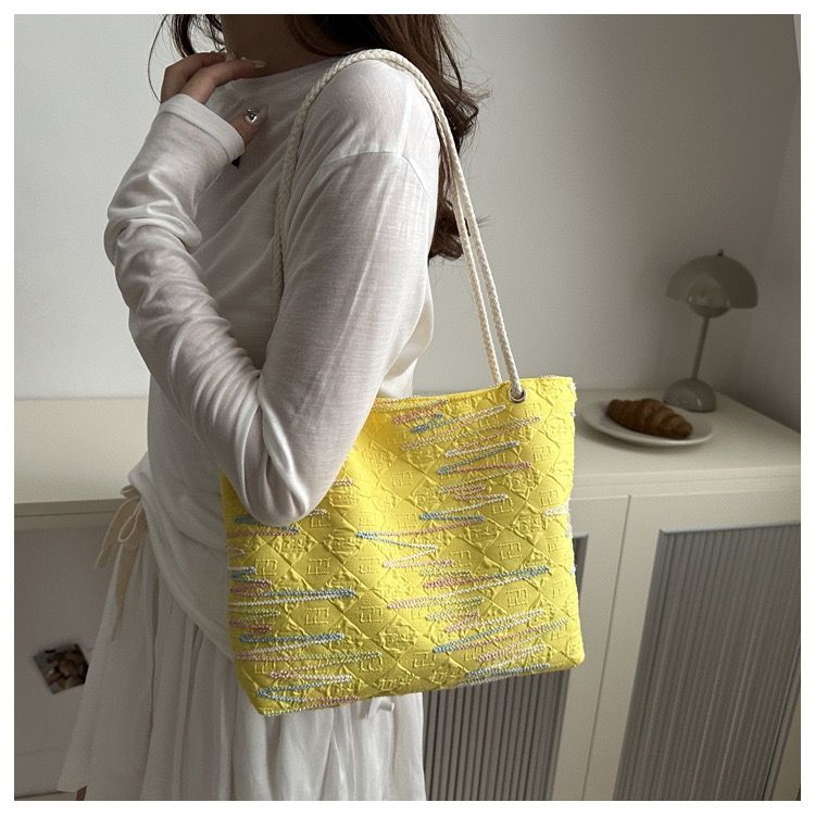 Women Tote Bag Canvas Shoulder Cord Bags Large Capacity Handbags Hobo Handbags Casual Messenger Bag Top Handle Bags Fashion Girlfriend Wife Gifts For Festival Valentine's Day Birthday Christmas