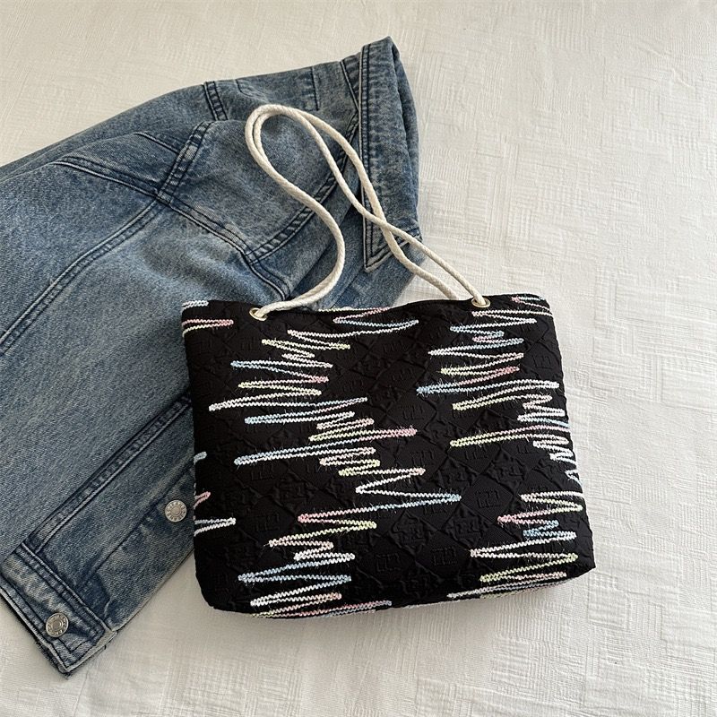 Women Tote Bag Canvas Shoulder Cord Bags Large Capacity Handbags Hobo Handbags Casual Messenger Bag Top Handle Bags Fashion Girlfriend Wife Gifts For Festival Valentine's Day Birthday Christmas