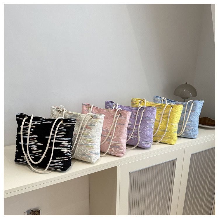 Women Tote Bag Canvas Shoulder Cord Bags Large Capacity Handbags Hobo Handbags Casual Messenger Bag Top Handle Bags Fashion Girlfriend Wife Gifts For Festival Valentine's Day Birthday Christmas