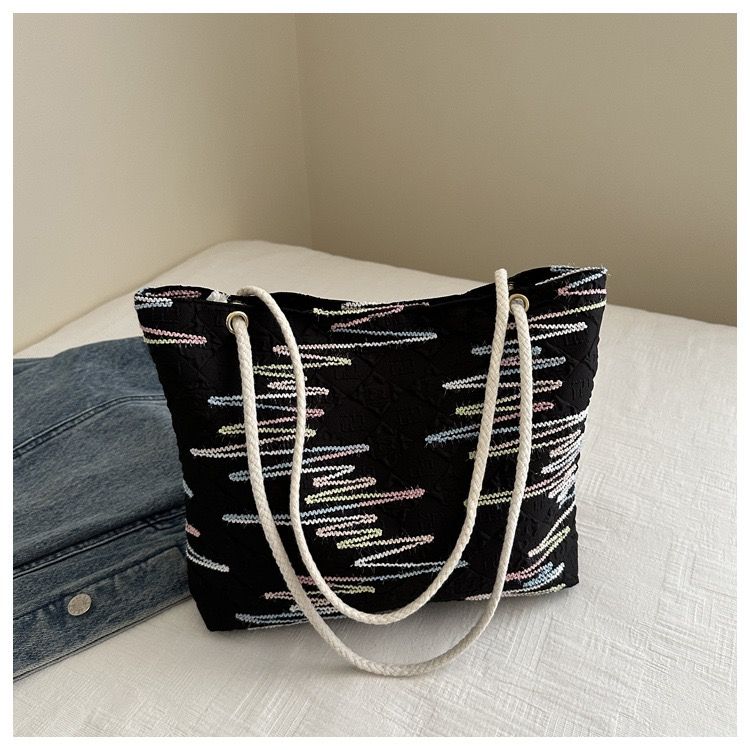 Women Tote Bag Canvas Shoulder Cord Bags Large Capacity Handbags Hobo Handbags Casual Messenger Bag Top Handle Bags Fashion Girlfriend Wife Gifts For Festival Valentine's Day Birthday Christmas