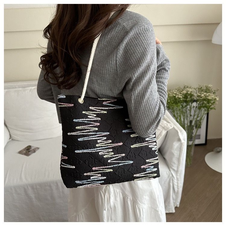 Women Tote Bag Canvas Shoulder Cord Bags Large Capacity Handbags Hobo Handbags Casual Messenger Bag Top Handle Bags Fashion Girlfriend Wife Gifts For Festival Valentine's Day Birthday Christmas