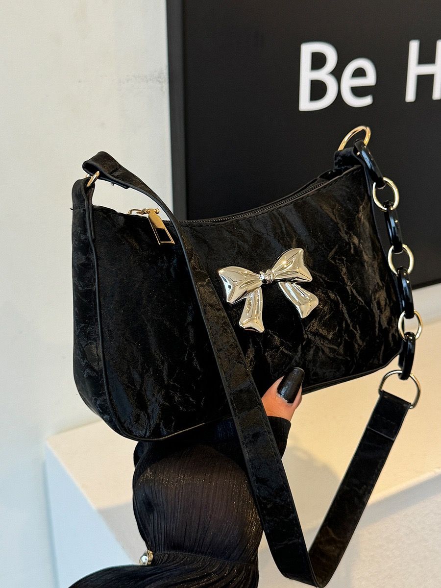 Women Shoulder Bags Suede PU Leather Crescent Handbags Tote Hobo Bag Crossbody Bags With Zipper Closure Top-handle Retro Underarm Purse Girlfriend Wife Gifts For Festivals Birthday Valentine's Day
