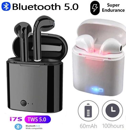 i7s Bluetooth Earphones Wireless Stereo Ear Phone Earphone Earbuds  For Android IOS Airpod Waterproof With Charging Box
