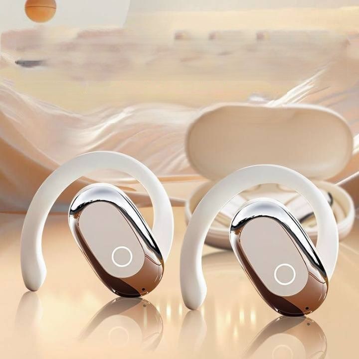 GT735Y Wireless Bluetooth Earbuds Berlin Voice Ear Hanging OWS Adjustable Non In Ear Noise Reduction Earphones TWS Rotating 130 ° Unisex 360 ° Innovative Fit For All Smartphones