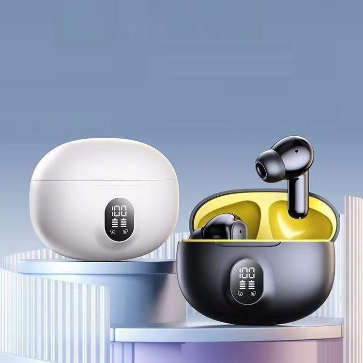 Wireless Earbuds Bluetooth Earphones HiFi Ear Buds Bass Stereo Bluetooth Headphones with ENC Noise Cancelling Mic IP7 Waterproof in Ear  LED Display Charging Case Ear Buds for Pad Workout Sports