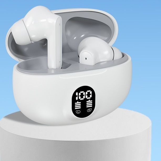 Wireless Earbuds Bluetooth Earphones HiFi Ear Buds Bass Stereo Bluetooth Headphones with ENC Noise Cancelling Mic IP7 Waterproof in Ear  LED Display Charging Case Ear Buds for Pad Workout Sports