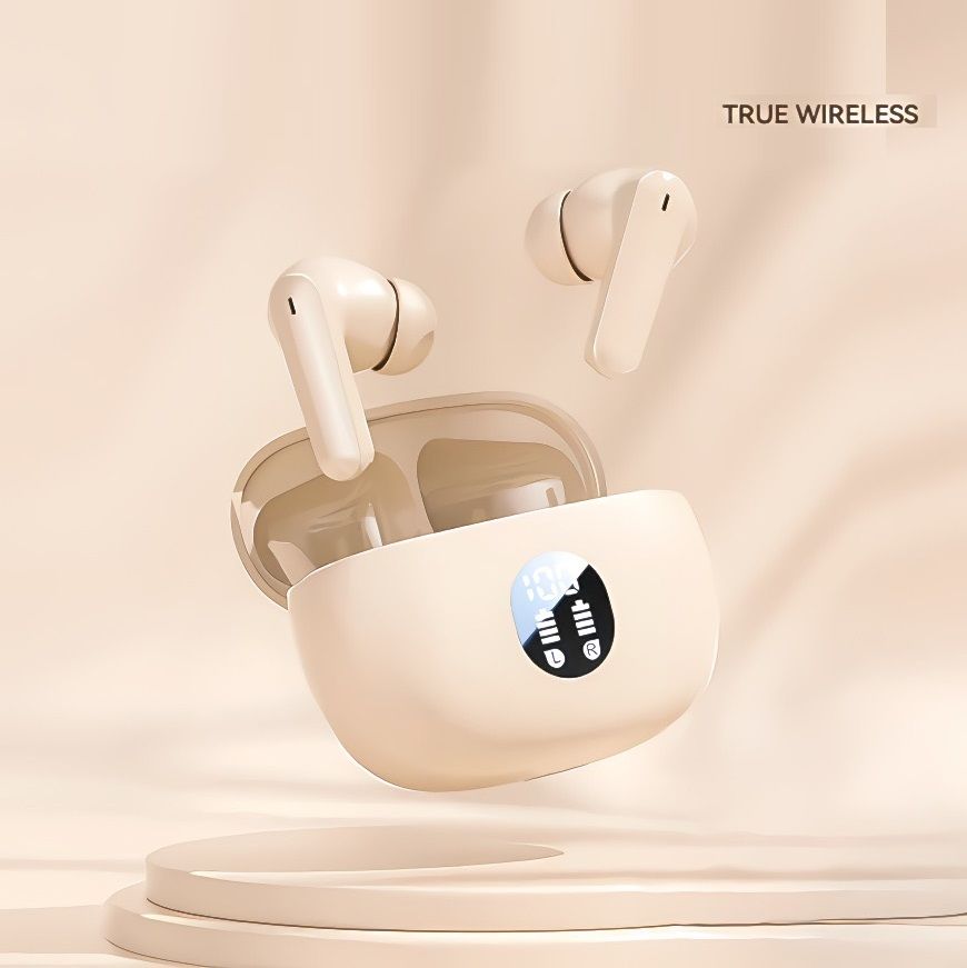 Wireless Earbuds Bluetooth Earphones HiFi Ear Buds Bass Stereo Bluetooth Headphones with ENC Noise Cancelling Mic IP7 Waterproof in Ear  LED Display Charging Case Ear Buds for Pad Workout Sports