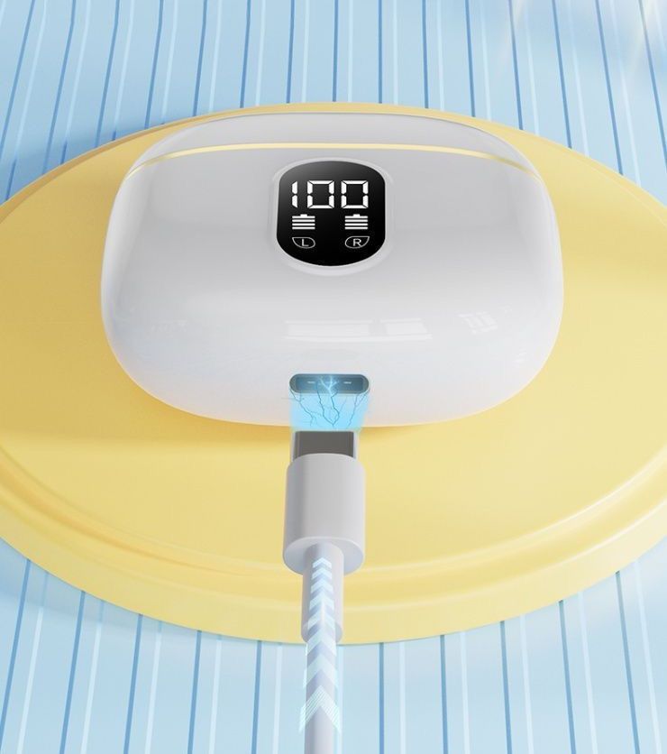 Wireless Earbuds Bluetooth Earphones HiFi Ear Buds Bass Stereo Bluetooth Headphones with ENC Noise Cancelling Mic IP7 Waterproof in Ear  LED Display Charging Case Ear Buds for Pad Workout Sports