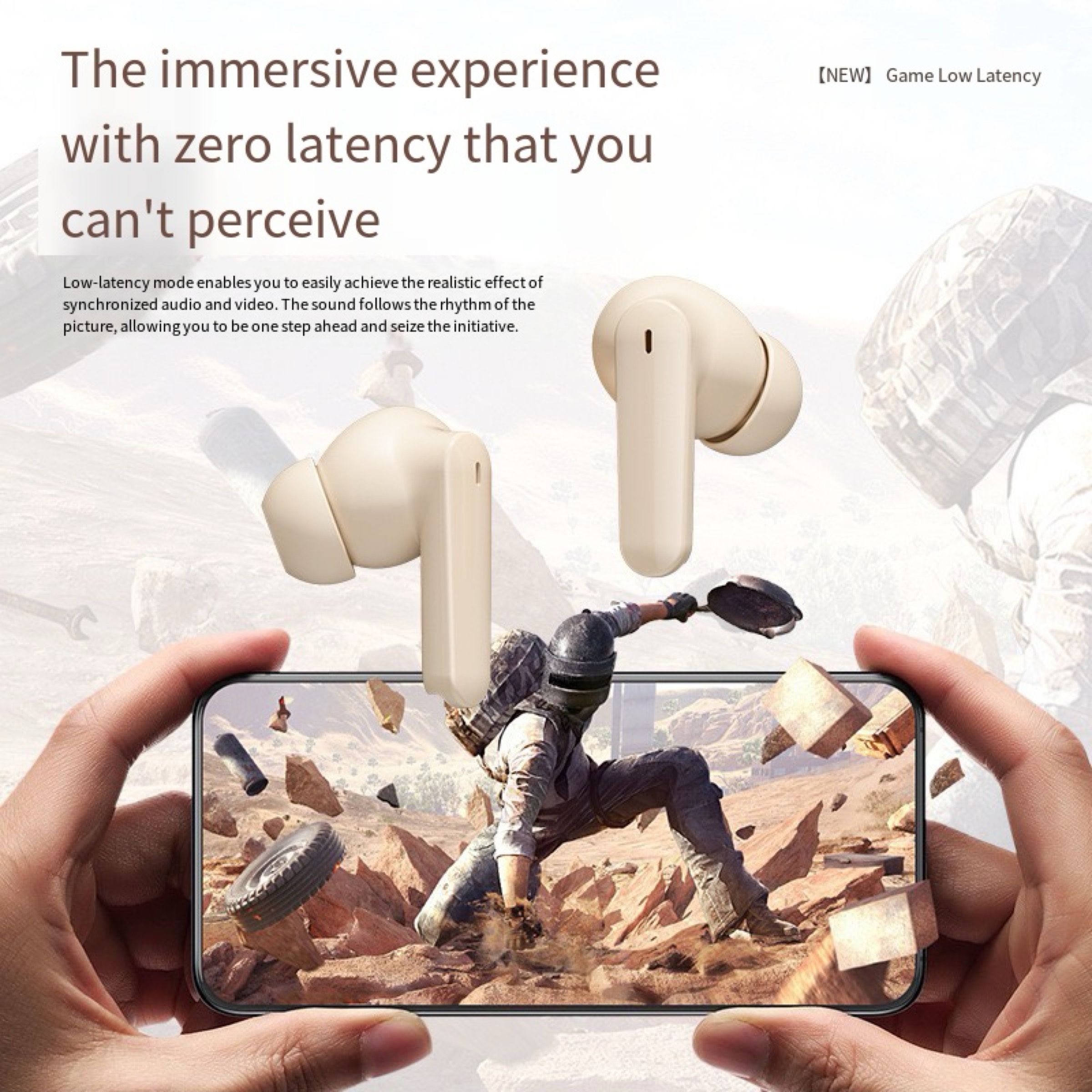 Wireless Earbuds Bluetooth Earphones HiFi Ear Buds Bass Stereo Bluetooth Headphones with ENC Noise Cancelling Mic IP7 Waterproof in Ear  LED Display Charging Case Ear Buds for Pad Workout Sports