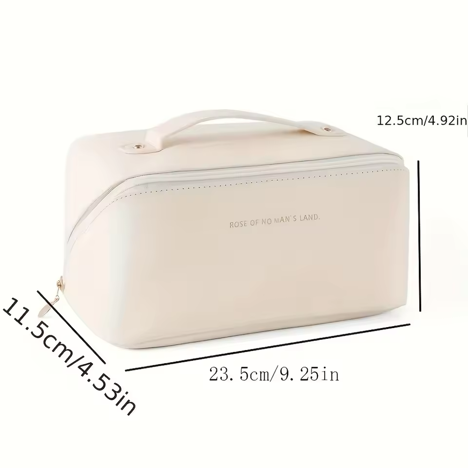 Makeup Organizer PU Leather Women Makeup Bag Lady Convenient Travel Storage Bag Toiletry Kit Bag Make Up Case Pouch Large Big Capacity Toilet Box Fashion Portable Hand Boosting Beauty Cosmetic Bags