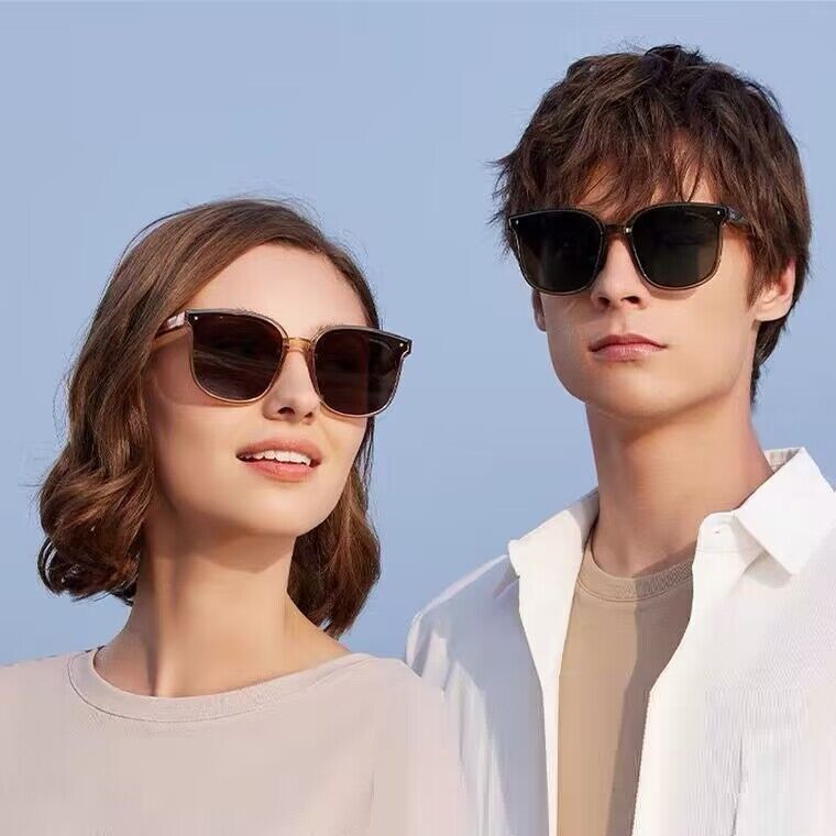 Folding Sunglasses Portable Ultra Light Sun Protection UV Protection Sun Glasses For Men And Women Fashion Air Cushion Eyewears UV 400 Polarized Anti UVA UVB Oversized Square With Case Gift Box
