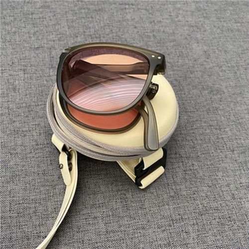 Folding Sunglasses Portable Ultra Light Sun Protection UV Protection Sun Glasses For Men And Women Fashion Air Cushion Eyewears UV 400 Polarized Anti UVA UVB Oversized Square With Case Gift Box