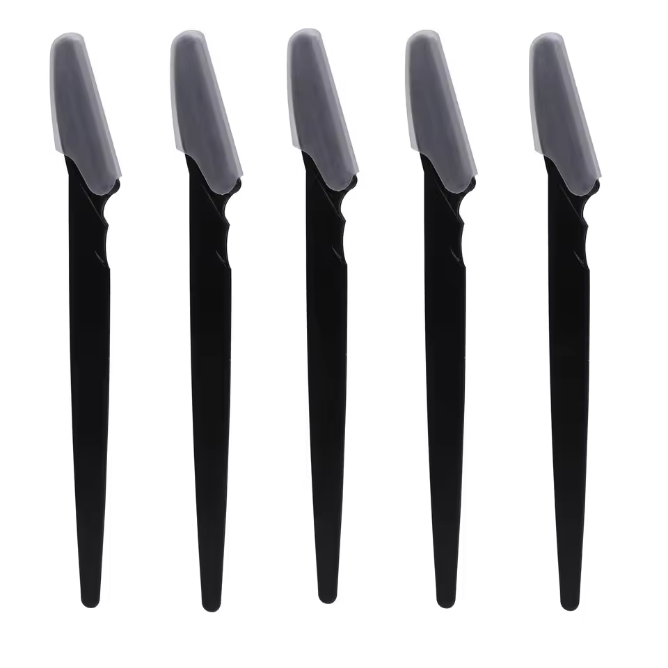 30pcs Brow Razor Face Razor Body Eyebrow Shaping Knife for Women and Men Eyebrow Razor Hair Body Removal Shaver Blades Trimmer with Protective Cover Safe Multipurpose Exfoliating Makeup Tools Beauty