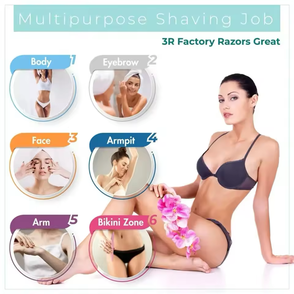 30pcs Brow Razor Face Razor Body Eyebrow Shaping Knife for Women and Men Eyebrow Razor Hair Body Removal Shaver Blades Trimmer with Protective Cover Safe Multipurpose Exfoliating Makeup Tools Beauty