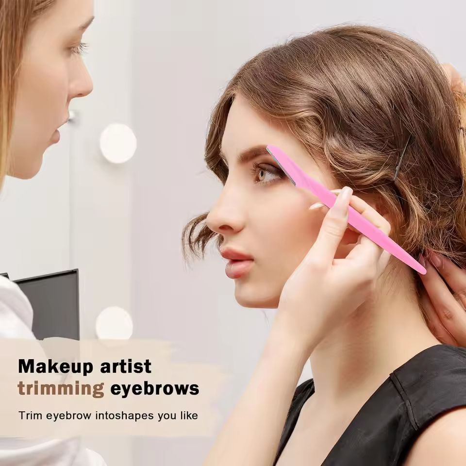 30pcs Brow Razor Face Razor Body Eyebrow Shaping Knife for Women and Men Eyebrow Razor Hair Body Removal Shaver Blades Trimmer with Protective Cover Safe Multipurpose Exfoliating Makeup Tools Beauty