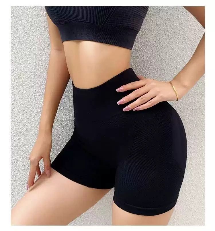 Women Yoga Shorts High Waist Workout Shorts Fitness Yoga Lift Butt Fitness Ladies Gym Running Cycling Short Pants Sportswear Clothing Waist-Cinching And Hip-Lifting Shapewear Slimming Waist Trainer