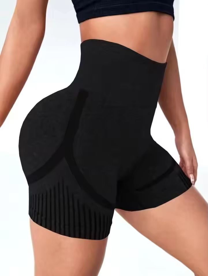 Women Yoga Shorts High Waist Workout Shorts Fitness Yoga Lift Butt Fitness Ladies Gym Running Cycling Short Pants Sportswear Clothing Waist-Cinching And Hip-Lifting Shapewear Slimming Waist Trainer