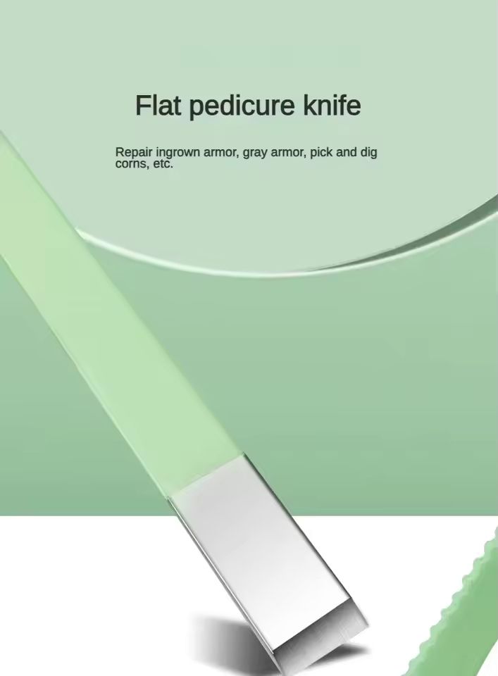 12/16pcs Professional Nail Clippers and Cuticle Nippers Set With Leather Portable Case Folding Bag Universal Facial Care Manicure Kits Pedicure Tools Manicure Set Knife Scissors Suit-Dead Skin Scissor